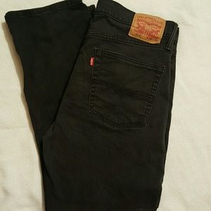 Levi's 514 36x30 black denim